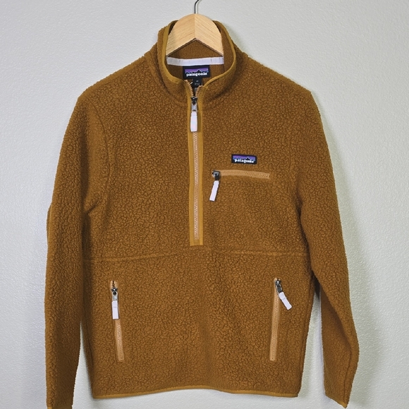 Patagonia Retro Pile Marsupial Brown Sherpa Fleece Pullover Size Xs NwOT. - Picture 2 of 8